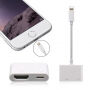 Перехідник lightning роз'єм з HDMI та lightning female для iPhone / iPad - білий