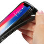 BENKS пластикова панель стійка до падіння з шаблоном діаманту для iPhone XS / iPhone X - чорна