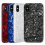 BENKS пластикова панель стійка до падіння з шаблоном діаманту для iPhone XS / iPhone X - біла