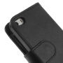 Шкіряний чохол зі слотами для карт пам'яті для Apple iPhone 5 / 5S / SE (2016) - чорний