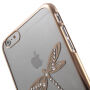 X-FITTED панель на Apple iPhone 6 Plus / 6S Plus - золотий зі стрекозами та камнями Swarovski