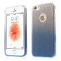 3 в 1 блискуча панель для iPhone 5 / 5S / SE (2016) - синя