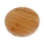 Дерев'яний Qi бездротовий зарядний пристрій для Apple iPhone - круглий