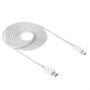 Кабель USB-C / USB-C для зарядки для iPhone / iPad / MacBook / AirPods - 2 m - білий
