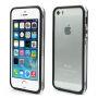 Чохол / панель bumper для Apple iPhone 5 / 5S / SE (2016) - чорний / прозорий
