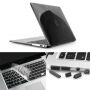 ENKAY пластикова панель з захистом клавіш та з заглушками роз'єму для MacBook Air 13" (A1237, A1304, A1369) - чорна