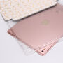 Захисний чохол/кришка з функцією сна та підставкою для Apple iPad Pro 9,7" / Air 2 - білий зі золото-рожевим узором