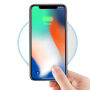 HAMTOD елегантна бездротова QI зарядка для Apple iPhone - біла