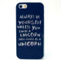 Кришка із м'якого пластика для Apple iPhone SE (2016) / 5S / 5 - allways be a unicorn