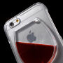 Чохол з текучим вином у пластичному бокалі для Apple iPhone 6 / 6S