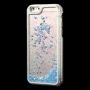Захисний чохол з рухливими блискітками для Apple iPhone 6 / 6S - сині блискітки
