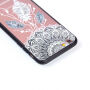 Захисний пластиковий чохол з чорною рамкою для Apple iPhone 6 / 6S - вловлувач снів з пір'ям