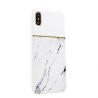 SULADA елегантний чохол мармурового плана для Apple iPhone XS / iPhone X - білий