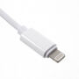 Редукція lightning jack 3,5 m конектором для зарядки та одночасно слухання музики для iPhone - біла