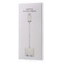 Редукція lightning jack 3,5 m конектором для зарядки та одночасно слухання музики для iPhone - біла