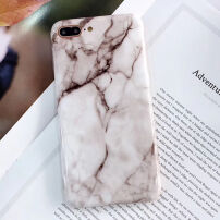 Захисний м'який чохол із пластика з підставкою для Apple iPhone 7 Plus / 8 Plus - білий мармур