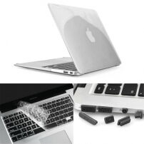 ENKAY Пластикова панель з захистом клавіш та з заглушками роз'єму для MacBook Air 13" (A1237, A1304, A1369)