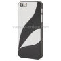 Захисна пластикова кришка для Apple iPhone 5 / 5S / SE (2016) - чорний/ білий
