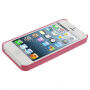 Захисна пластикова кришка для Apple iPhone 5 / 5S / SE (2016) - рожевий/ жовтий