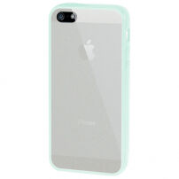Ультратонкий чохол з кольоровою рамкою для Apple iPhone 5 / 5S / SE (2016) - м'ятний
