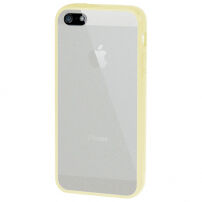 Ультратонкий чохол з кольоровою рамкою для Apple iPhone 5 / 5S / SE (2016) - жовта