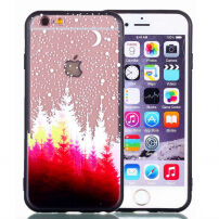 Захисний пластиковий чохол з чорною рамкою для Apple iPhone 6S Plus / 6 Plus - ліс