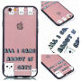 Захисний пластиковий чохол з чорною рамкою для Apple iPhone 6S Plus / 6 Plus - all I care about is cats