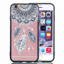 Захисний пластиковий чохол з чорною рамкою для Apple iPhone 6S Plus / 6 Plus - вловлувач снів з пір'ям