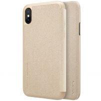 NILLKIN захисний фліп чохол для Apple iPhone XS / iPhone X - золотий