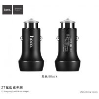 HOCO Z7 авто-зарядка з USB портмаи для Apple iPhone - чорний