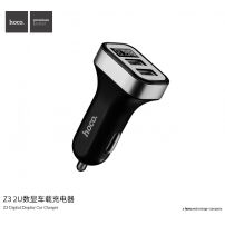 HOCO зарядка в автомобіль (5V/3.1A) з 2 USB портами для Apple iPhone / iPad / iPod - чорний