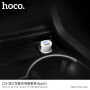HOCO набір авто-зарядка з 2 USB портами та lightning кабелем для Apple прилада - біла