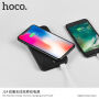 HOCO елегантний powerbank 10000mAh з бездротовою зарядкою для Apple iPhone - чорний