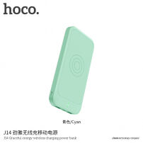 HOCO елегантний powerbank 10000mAh з бездротовою зарядкою для Apple iPhone - м'ята