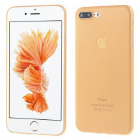 Ультратонка 0.3 мм тьмяна панель на Apple iPhone 8 Plus / 7 Plus - помаранчева