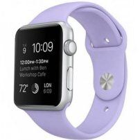 Силіконовий спортивний ремінець для Apple Watch Ultra 49mm / 46mm / 45mm / 44mm / 42mm - S/M - бузковий