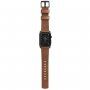 Nomad Horween Modern шкіряний ремінецьь для Apple Watch Ultra 49mm / 46mm / 45mm / 44mm / 42mm - коричневий з чорною застібкою
