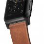 Nomad Horween Modern шкіряний ремінецьь для Apple Watch Ultra 49mm / 46mm / 45mm / 44mm / 42mm - коричневий з чорною застібкою