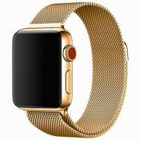 Металевий ремінець по-міланському тягнути для Apple Watch 42mm / 41mm / 40mm / 38mm - золото