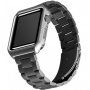 Металевий чохол з ременем для Apple Watch 42mm / 41mm / 40mm / 38mm - чорний