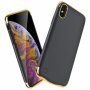 Захисний чохол з акумулятором для iPhone XS Max - 6000 mAh - чорна/золота