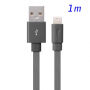 YellowKnife сертифікований lightning кабель для зарядки та синхронізації для Apple iPhone / iPad / iPod - сірий - 1 м