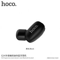 HOCO малий бездротовий Bluetooth навушник з мікрофоном для Apple iPhone - чорний