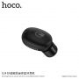 HOCO малий бездротовий Bluetooth навушник з мікрофоном для Apple iPhone - чорний
