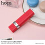 HOCO селфі палка з дротовим куроком та lightning конектором для Apple iPhone - max 65cm - червоний