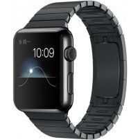 Вишуканий стальний нержавіючий ремінець для Apple Watch Ultra 49mm / 46mm / 45mm / 44mm / 42mm - чорний