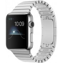 Вишуканий стальний нержавіючий ремінець для Apple Watch Ultra 49mm / 46mm / 45mm / 44mm / 42mm - сріблий