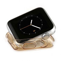BASEUS ульта тонкий гумовий чохол для Apple Watch 38 мм (tl. 0.65 мм) - золотий
