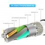 FLOVEME Round магнітний кабель USB-A / USB-C / Micro USB / Lightning для iPhone / iPad / iPod / AirPods - 1 m - чорний