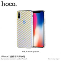 HOCO Lattice блискучий чохол для iPhone XS / iPhone X - білий
